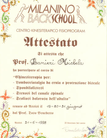 Kinesiterapia nel trattamento delle algie vertebrali